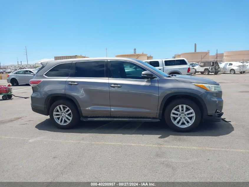 2015 Toyota Highlander Le VIN: 5TDZARFH0FS015190 Lot: 40200957