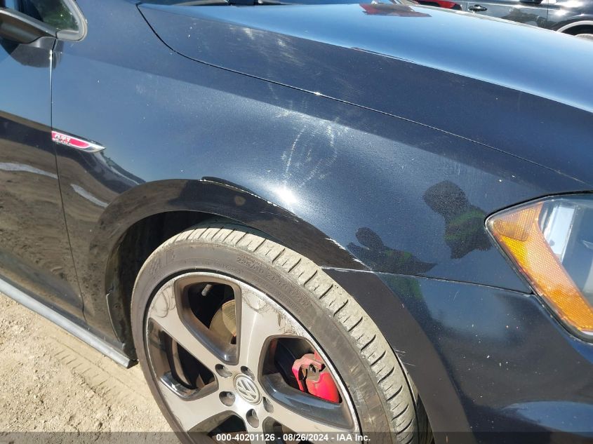 2015 Volkswagen Golf Gti 2.0T S 4-Door VIN: 3VW4T7AU6FM039469 Lot: 40201126