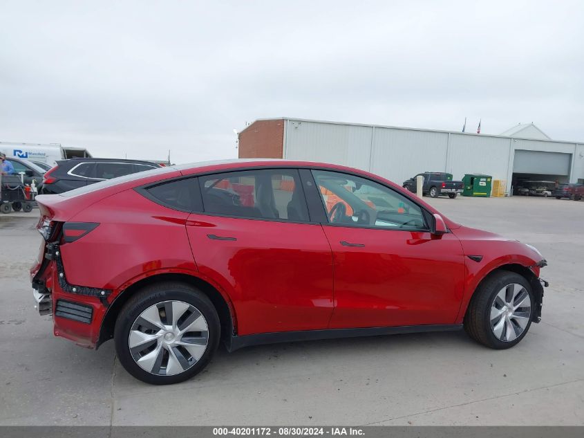 2024 Tesla Model Y Long Range Dual Motor All-Wheel Drive VIN: 7SAYGDEE6RA260377 Lot: 40201172