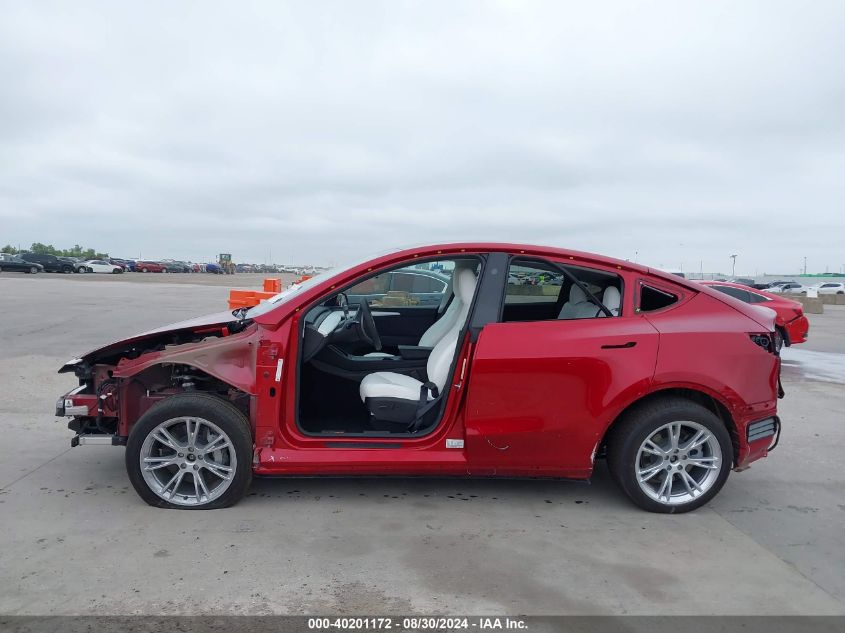 2024 Tesla Model Y Long Range Dual Motor All-Wheel Drive VIN: 7SAYGDEE6RA260377 Lot: 40201172