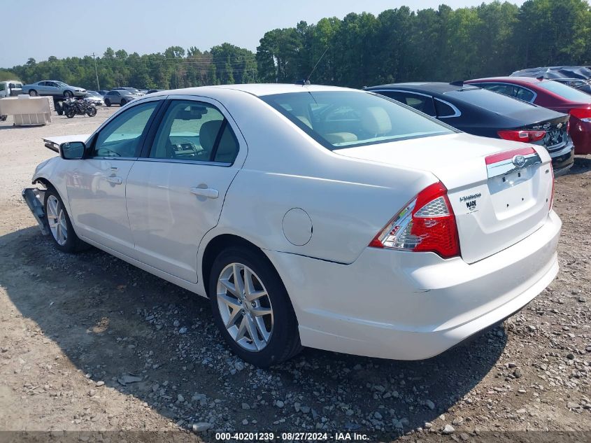 2011 Ford Fusion Sel VIN: 3FAHP0JA0BR295552 Lot: 40201239