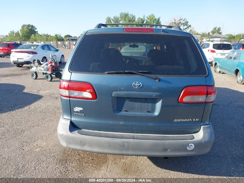 2002 Toyota Sienna Le VIN: 4T3ZF13C12U423010 Lot: 40201288