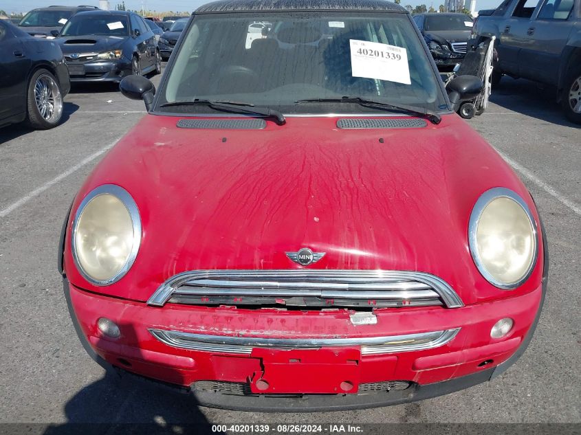 2003 Mini Cooper VIN: WMWRC33403TJ50141 Lot: 40201339