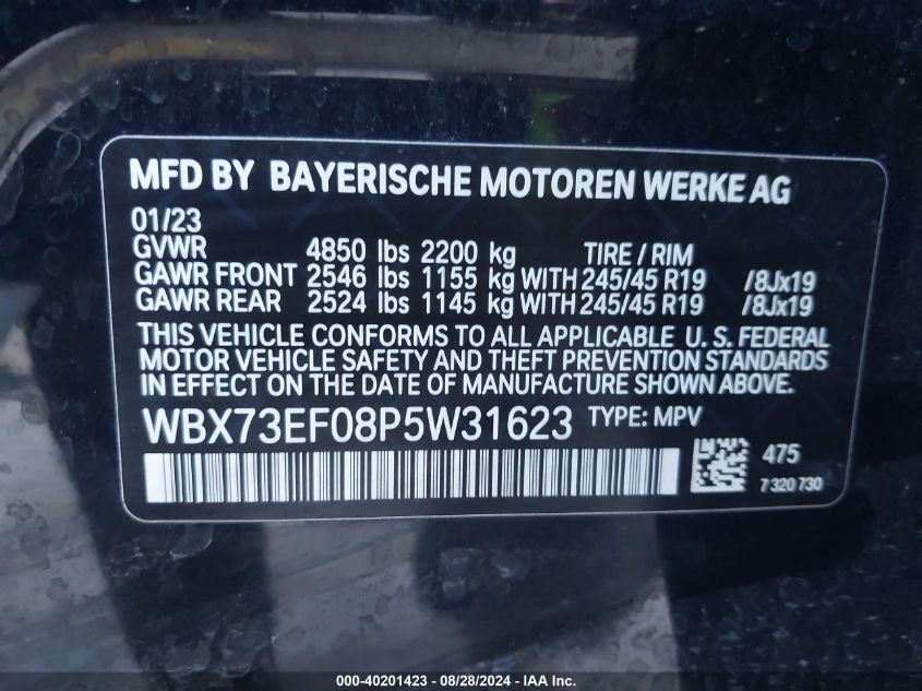 WBX73EF08P5W31623 2023 BMW X1 xDrive28I