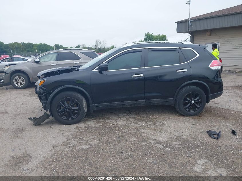 2016 Nissan Rogue Sv VIN: KNMAT2MV5GP604786 Lot: 40201426