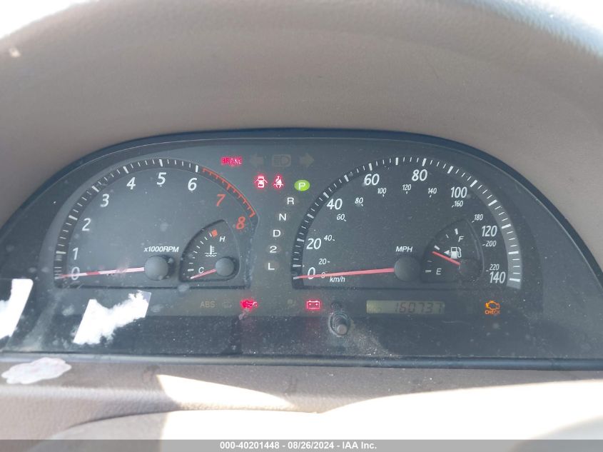 2004 Toyota Camry Le VIN: JTDBE32K540250558 Lot: 40201448