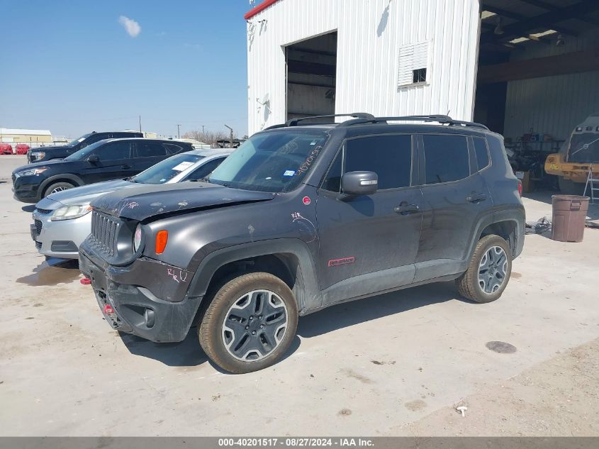 2016 Jeep Renegade Trailhawk VIN: ZACCJBCT3GPD41389 Lot: 40201517