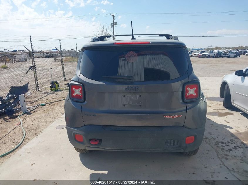 2016 Jeep Renegade Trailhawk VIN: ZACCJBCT3GPD41389 Lot: 40201517