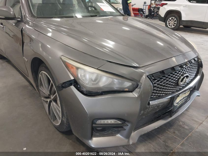 2014 Infiniti Q50 Hybrid Sport VIN: JN1AV7AR2EM702769 Lot: 40201622