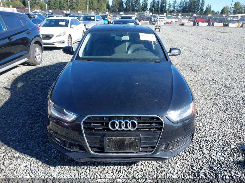 2014 Audi A4 2.0T Premium VIN: WAUBFAFL3EN013346 Lot: 40201958