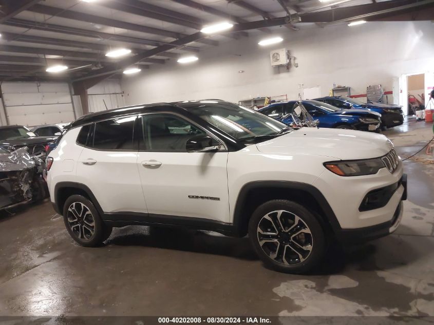 2022 Jeep Compass Limited 4X4 VIN: 3C4NJDCB5NT111340 Lot: 40202008