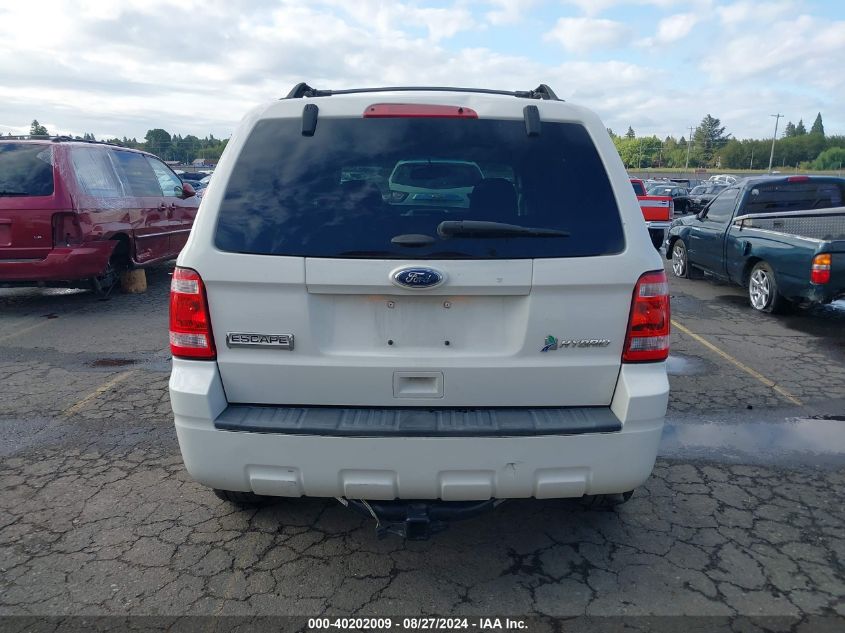 2012 Ford Escape Hybrid VIN: 1FMCU5K38CKB45443 Lot: 40202009