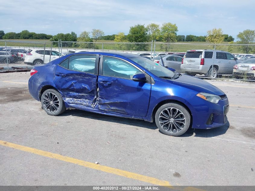 2014 Toyota Corolla S Plus VIN: 5YFBURHEXEP028175 Lot: 40202012