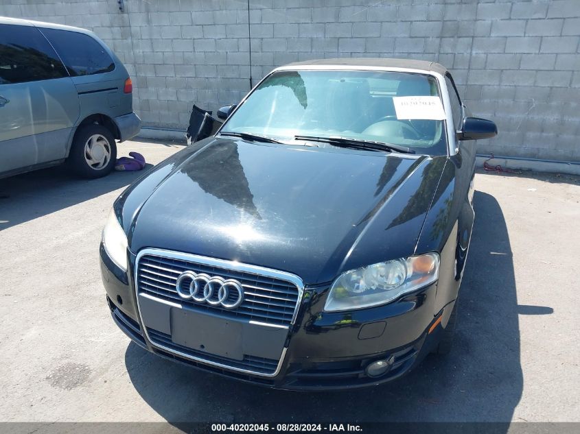 2008 Audi A4 2.0T VIN: WAUAF48H18K012630 Lot: 40202045