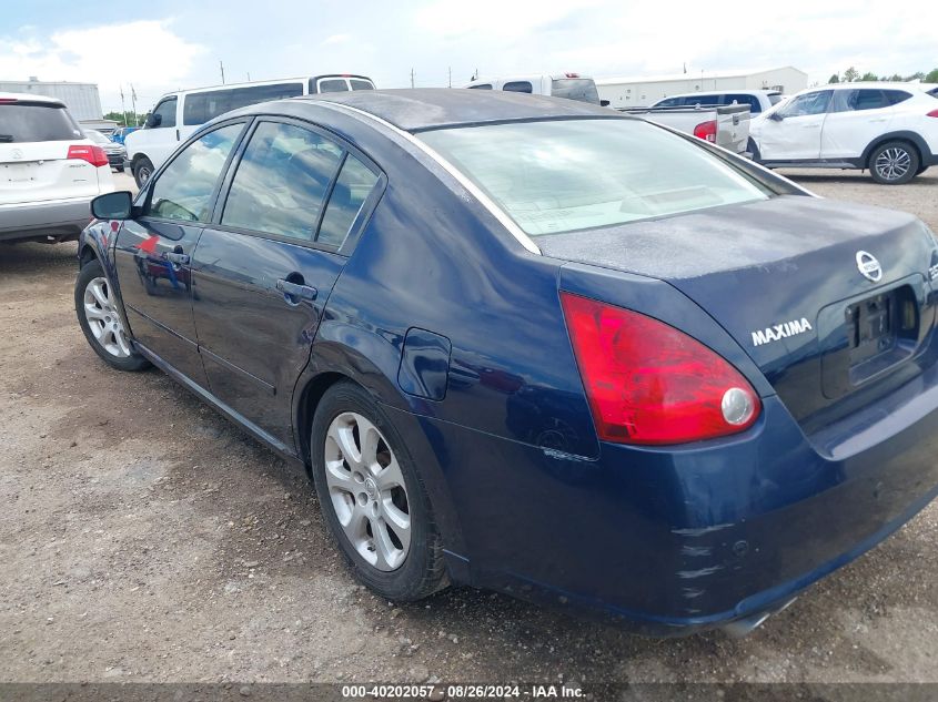 2007 Nissan Maxima 3.5 Sl VIN: 1N4BA41E07C846568 Lot: 40202057