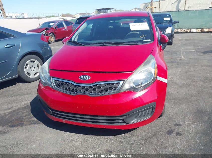 2013 Kia Rio Ex VIN: KNADN4A31D6246011 Lot: 40202157