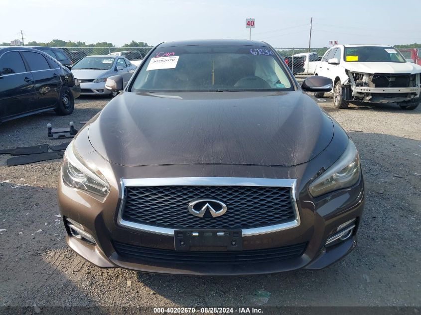 2014 Infiniti Q50 Premium VIN: JN1BV7AR9EM706256 Lot: 40202670