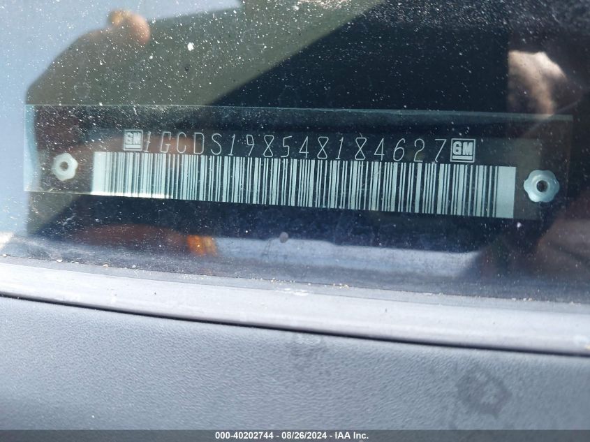 2004 Chevrolet Colorado Ls VIN: 1GCDS198548184627 Lot: 40202744