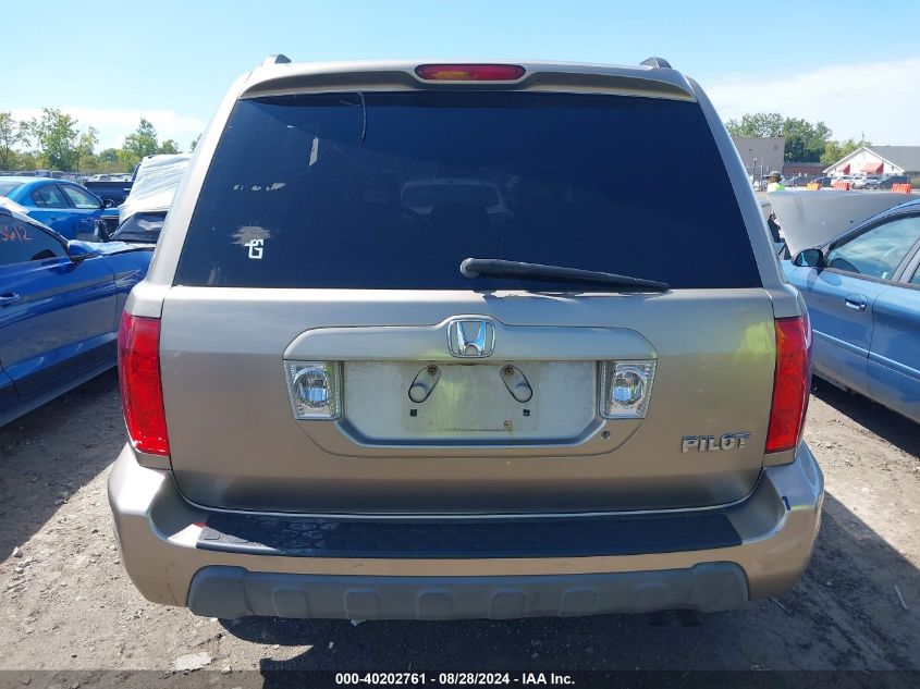 2005 Honda Pilot Ex-L VIN: 2HKYF18615H515566 Lot: 40202761