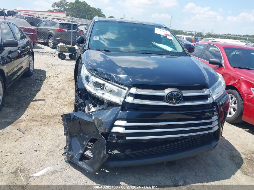 2018 Toyota Highlander Xle VIN: 5TDKZRFH7JS542310 Lot: 40202783