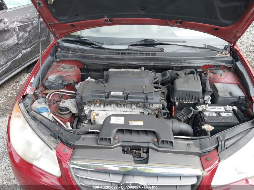 2009 Hyundai Elantra Gls VIN: KMHDU46D69U659287 Lot: 40202827