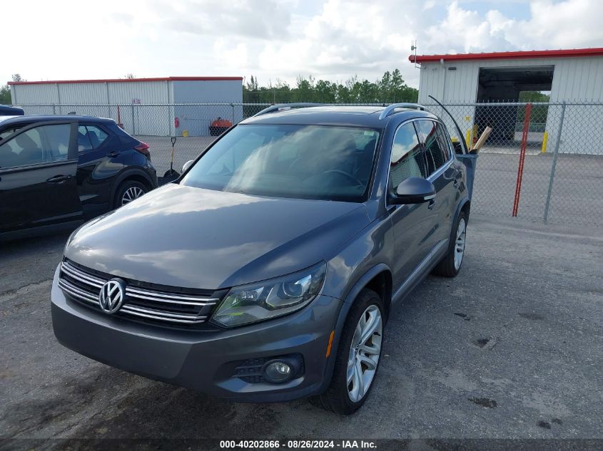 2012 Volkswagen Tiguan Sel VIN: WVGAV7AX2CW005434 Lot: 40202866