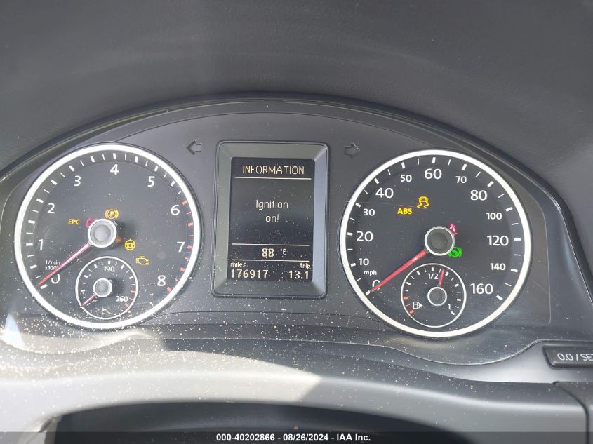 2012 Volkswagen Tiguan Sel VIN: WVGAV7AX2CW005434 Lot: 40202866