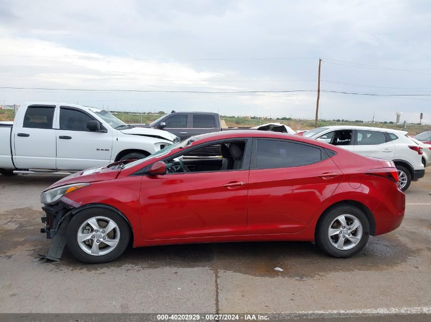 2015 Hyundai Elantra Se VIN: 5NPDH4AE4FH643801 Lot: 40202929