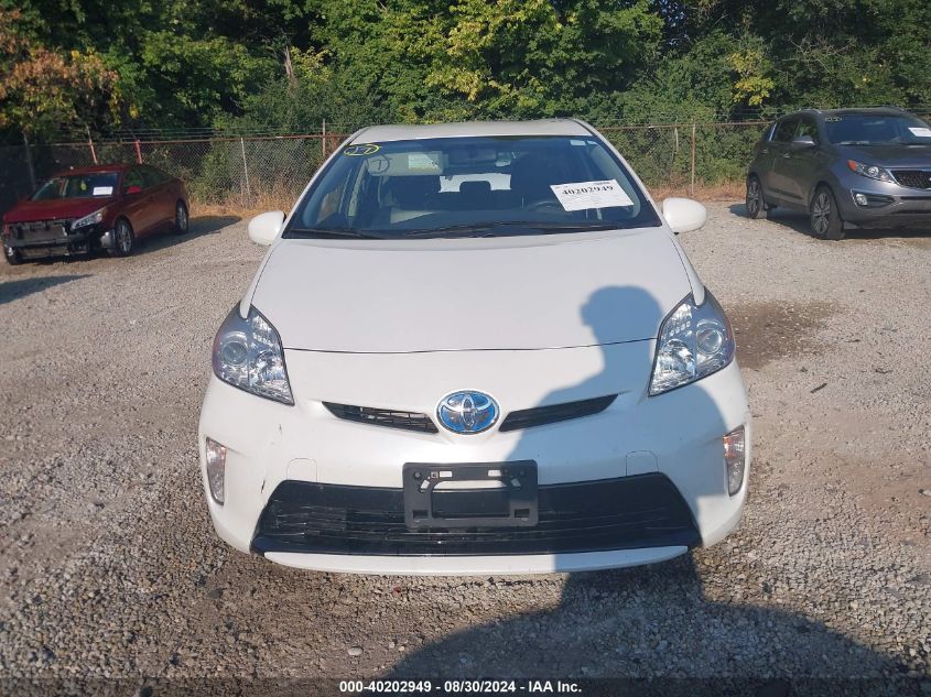 2012 Toyota Prius Two VIN: JTDKN3DU8C0334922 Lot: 40202949