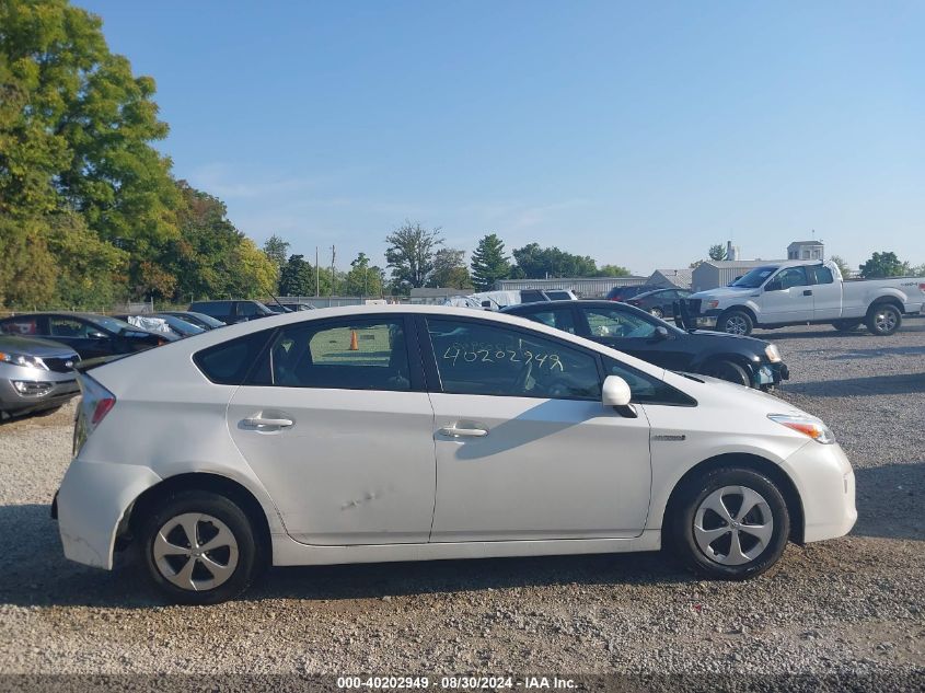 2012 Toyota Prius Two VIN: JTDKN3DU8C0334922 Lot: 40202949