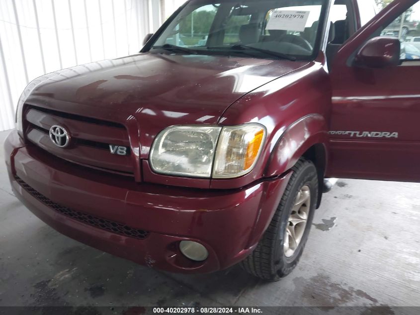 2006 Toyota Tundra Limited V8 VIN: 5TBET38176S498465 Lot: 40202978