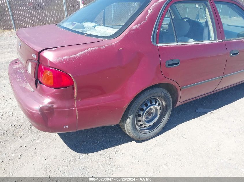 2000 Toyota Corolla Ce VIN: 1NXBR12E0YZ414599 Lot: 40203047