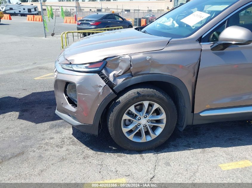 2019 Hyundai Santa Fe Sel VIN: 5NMS33AD4KH131518 Lot: 40203385