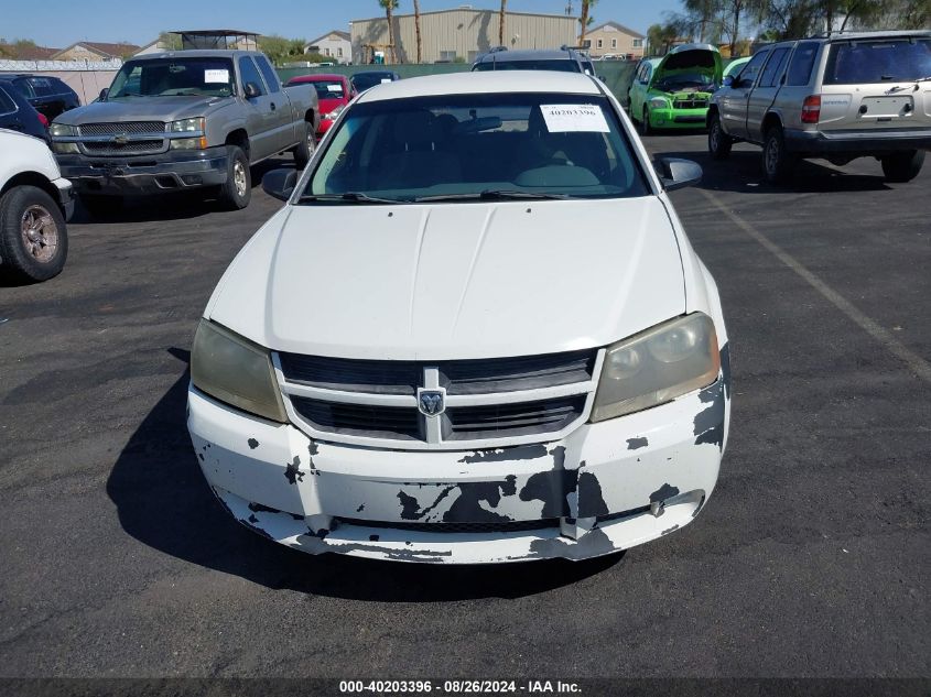 2008 Dodge Avenger Se VIN: 1B3LC46K88N646911 Lot: 40203396