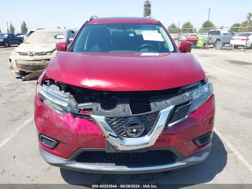 2016 Nissan Rogue Sv VIN: 5N1AT2MT8GC893647 Lot: 40203544