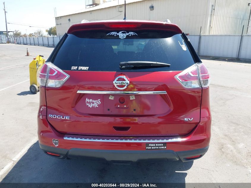 2016 Nissan Rogue Sv VIN: 5N1AT2MT8GC893647 Lot: 40203544