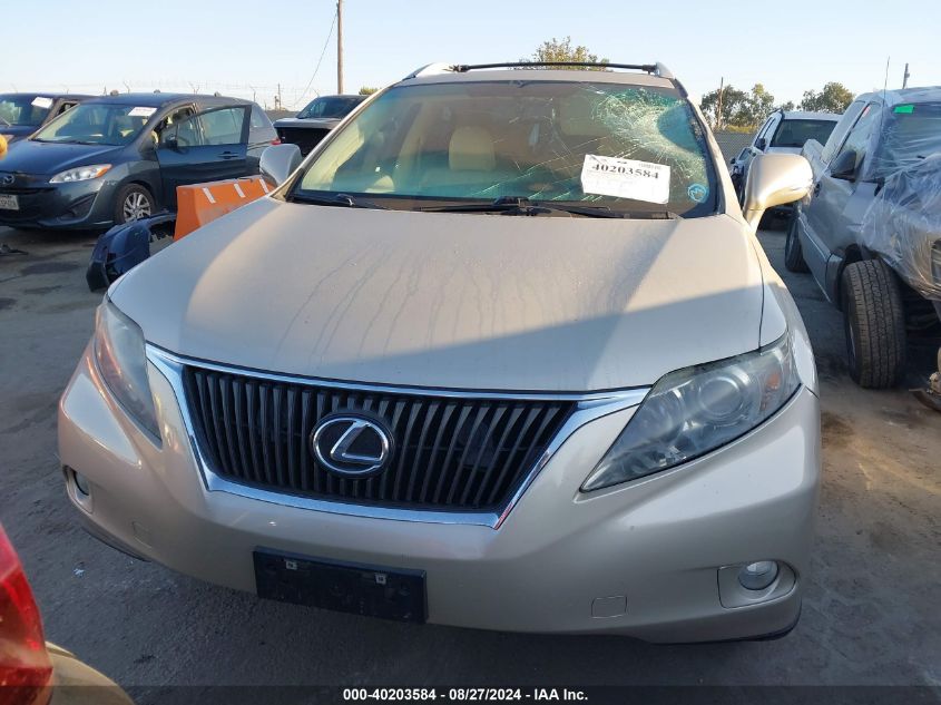 2012 Lexus Rx 350 350 VIN: 2T2ZK1BAXCC075825 Lot: 40203584