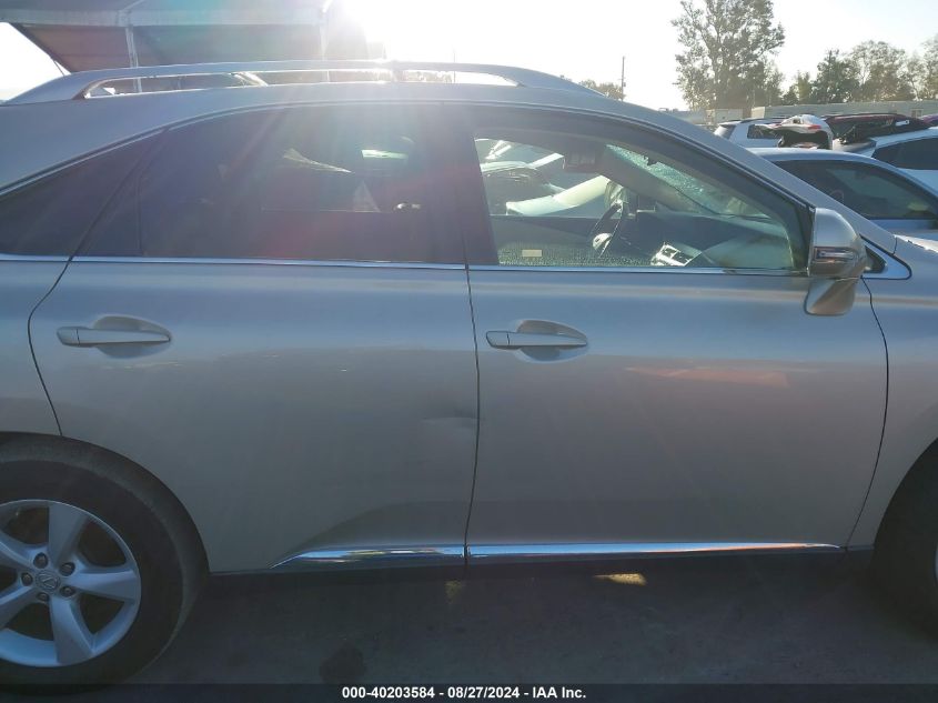 2012 Lexus Rx 350 350 VIN: 2T2ZK1BAXCC075825 Lot: 40203584