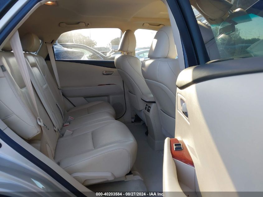 2012 Lexus Rx 350 350 VIN: 2T2ZK1BAXCC075825 Lot: 40203584