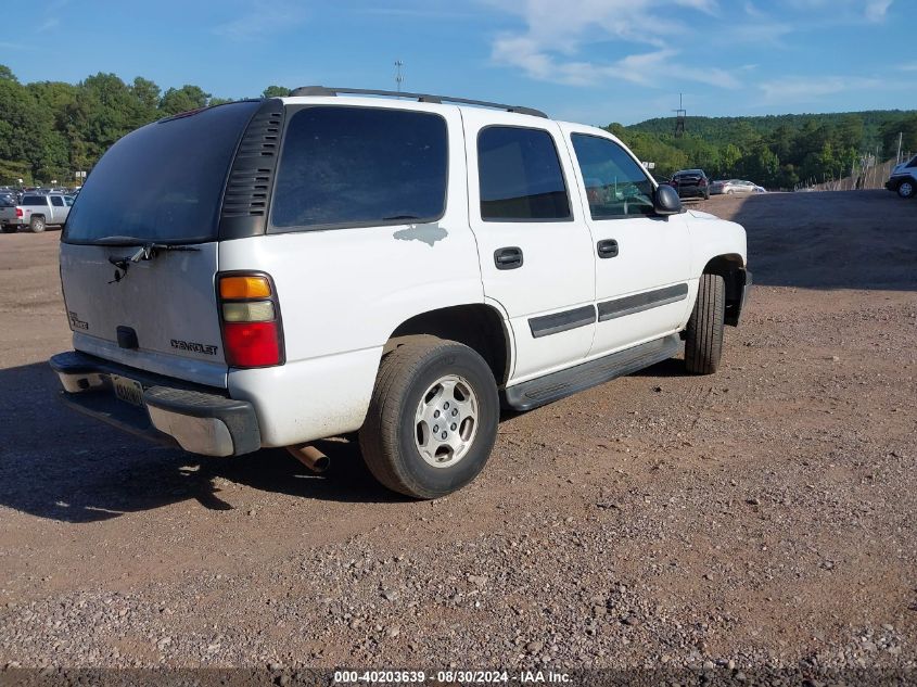 2005 Chevrolet Tahoe Ls VIN: 1GNEC13VX5J154900 Lot: 40203639