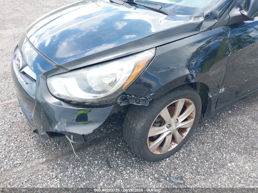2013 Hyundai Accent Gls VIN: KMHCU4AE5DU313784 Lot: 40203725