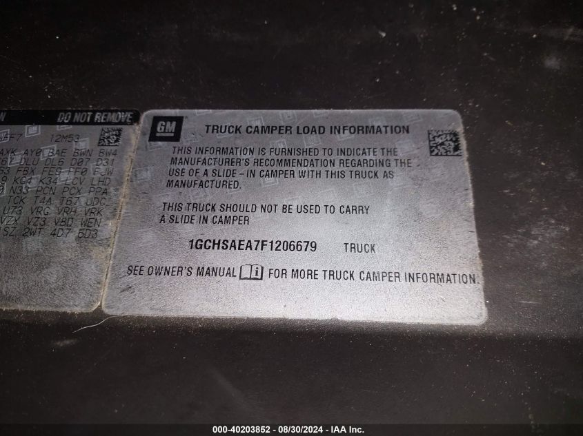 2015 CHEVROLET COLORADO WT - 1GCHSAEA7F1206679