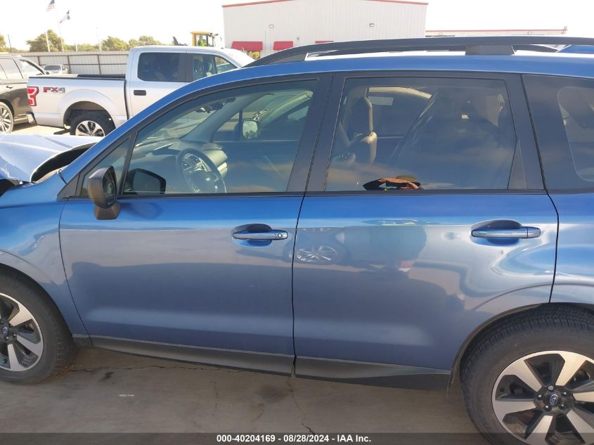 2018 Subaru Forester 2.5I VIN: JF2SJABC6JH522753 Lot: 40204169