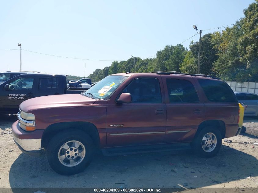 2002 Chevrolet Tahoe Lt VIN: 1GNEC13Z92R324857 Lot: 40204309