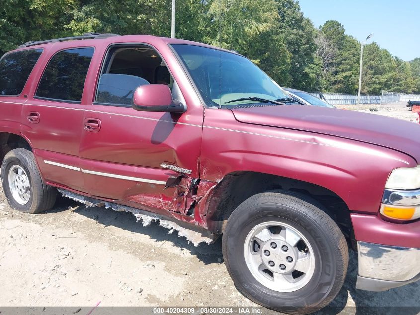 2002 Chevrolet Tahoe Lt VIN: 1GNEC13Z92R324857 Lot: 40204309