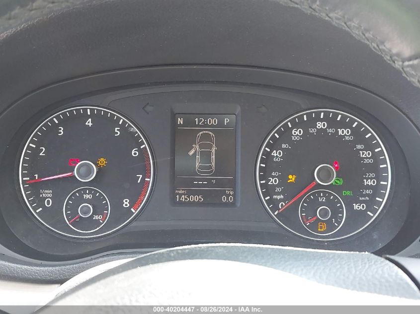 2012 Volkswagen Passat 2.5L Se VIN: 1VWBH7A39CC066212 Lot: 40204447