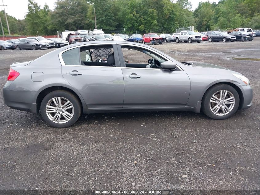 2011 Infiniti G37X VIN: JN1CV6AR9BM406646 Lot: 40204624