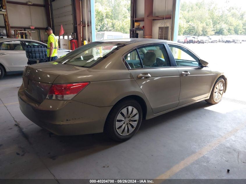 1HGCP2F38AA058439 2010 Honda Accord 2.4 Lx