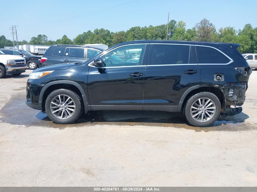 2019 Toyota Highlander Xle VIN: 5TDJZRFH5KS945571 Lot: 40204761