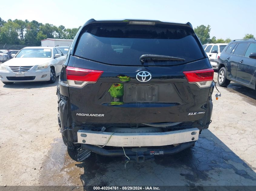 2019 Toyota Highlander Xle VIN: 5TDJZRFH5KS945571 Lot: 40204761